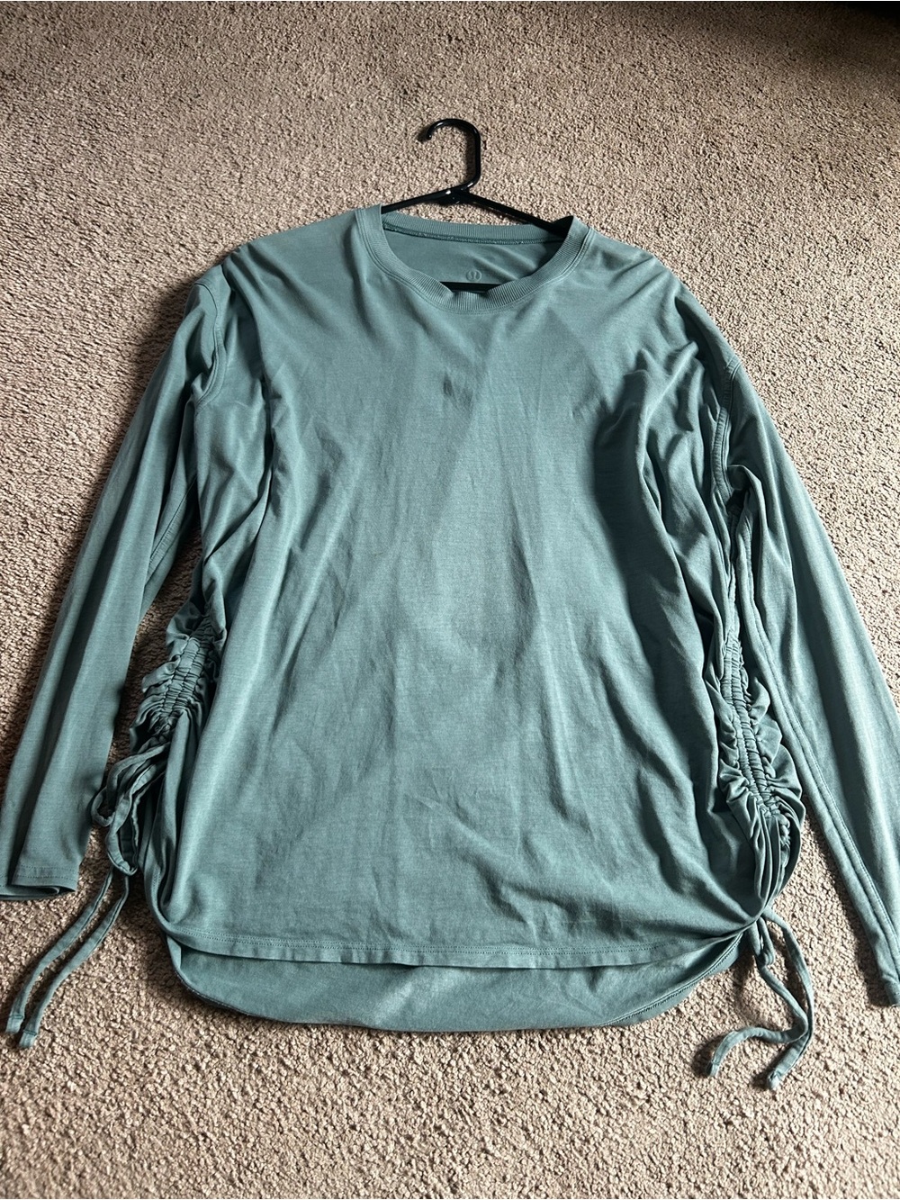 Lululemon cinch waist hi lo long sleeve- Sage Green